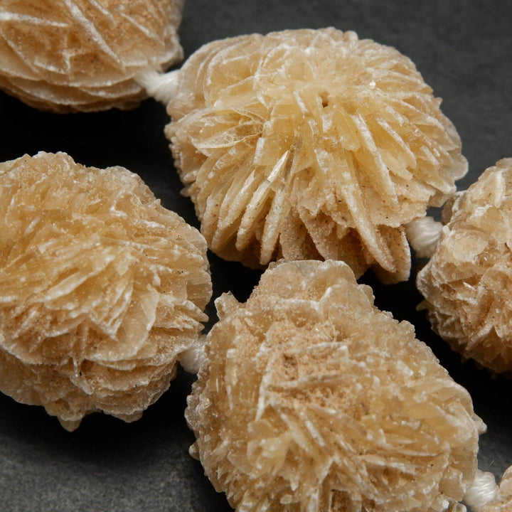 Desert rose selenite beads.