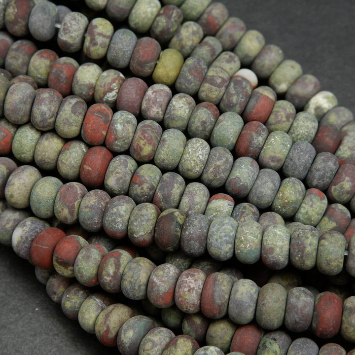 Matte finish dragonstone beads.
