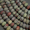Matte finish dragonstone beads.