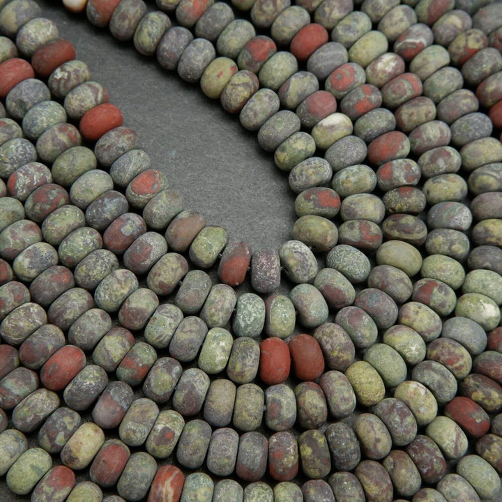 Matte finish dragonstone beads.