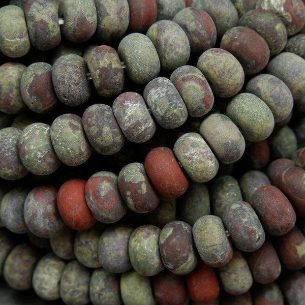 Matte finish dragonstone beads.