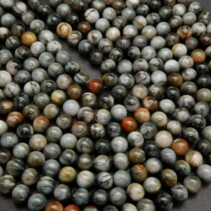 Silver Eagle Eye Beads