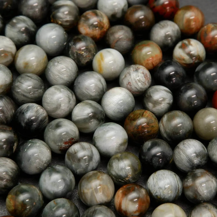 Silver Eagle Eye Beads