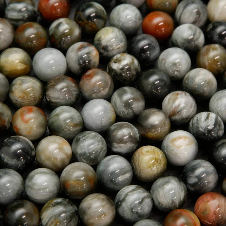Silver Eagle Eye Beads