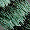 Ombre gradient emerald beads.