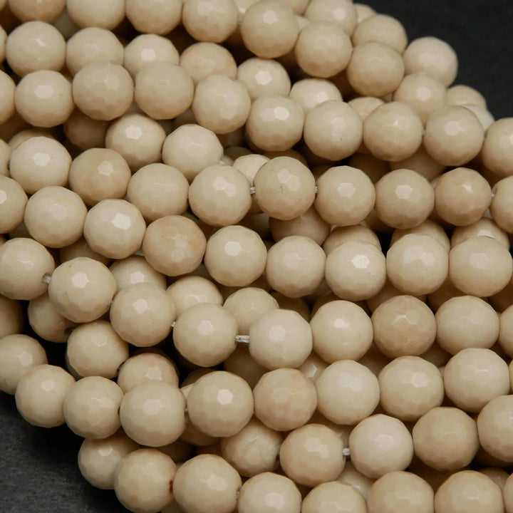 Fossil Jasper · Faceted · Round · 6mm, 8mm, 10mm, 12mm, Bead, Tejas Beads