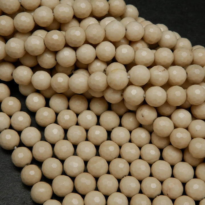 Fossil Jasper · Faceted · Round · 6mm, 8mm, 10mm, 12mm, Bead, Tejas Beads
