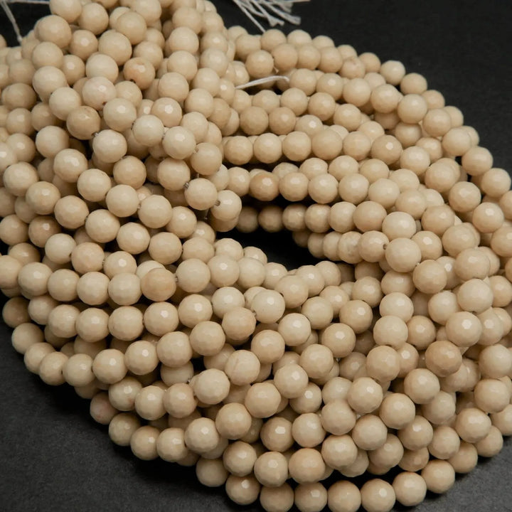 Fossil Jasper · Faceted · Round · 6mm, 8mm, 10mm, 12mm, Bead, Tejas Beads