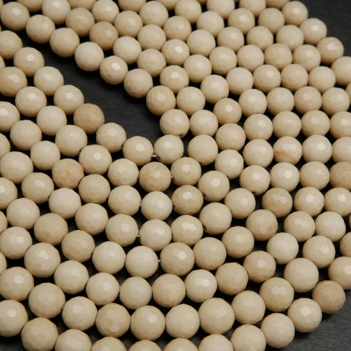 Fossil Jasper · Faceted · Round · 6mm, 8mm, 10mm, 12mm, Bead, Tejas Beads