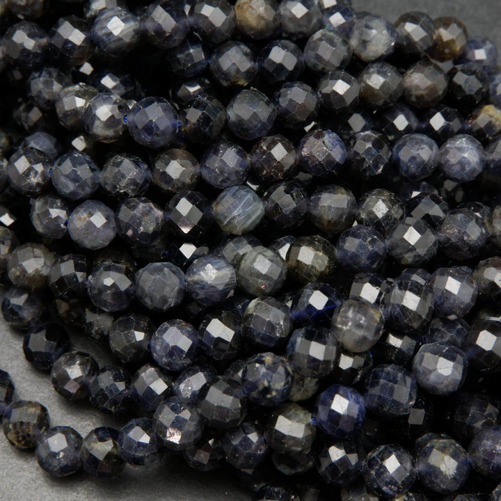 Faceted Iolite Beads.