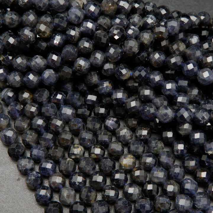 Faceted Iolite Beads.