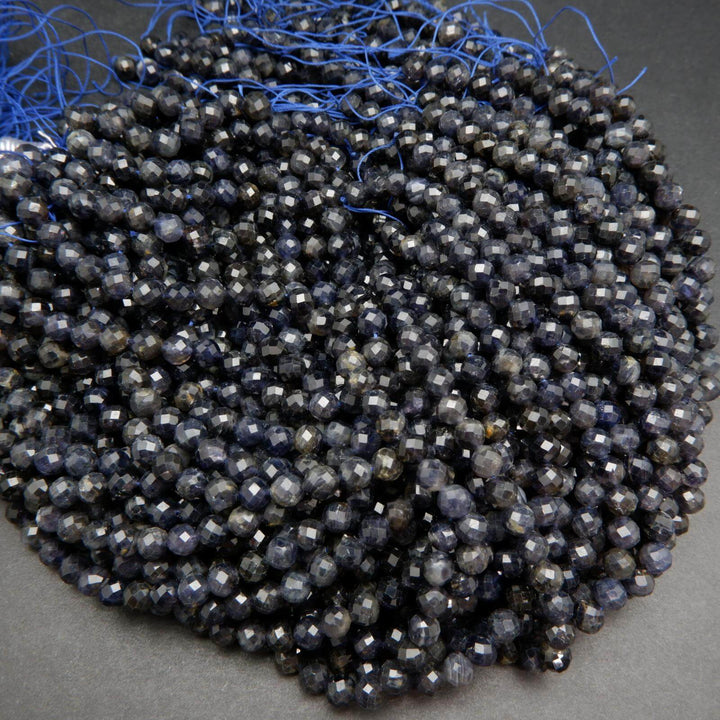 Faceted Iolite Beads.