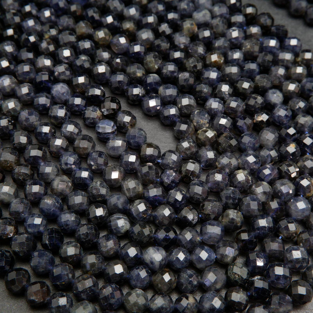Faceted Iolite Beads.