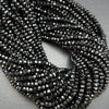 Lantern Faceted Black Spinel Beads for Jewelry Making