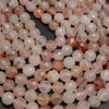 Lepidocrocite Hematoid Quartz Faceted Beads.