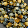 Blonde and Blue Tiger's Eye Beads For Jewelry Making