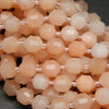 Peach Color Peach Aventurine Beads. Loose Beads On A String For Jewelry Making.
