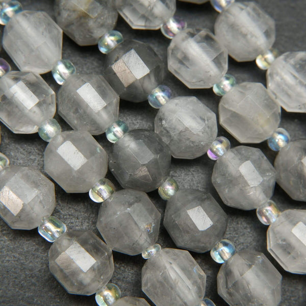 6mm Clear Quartz Faceted Heart Teardrop Beads