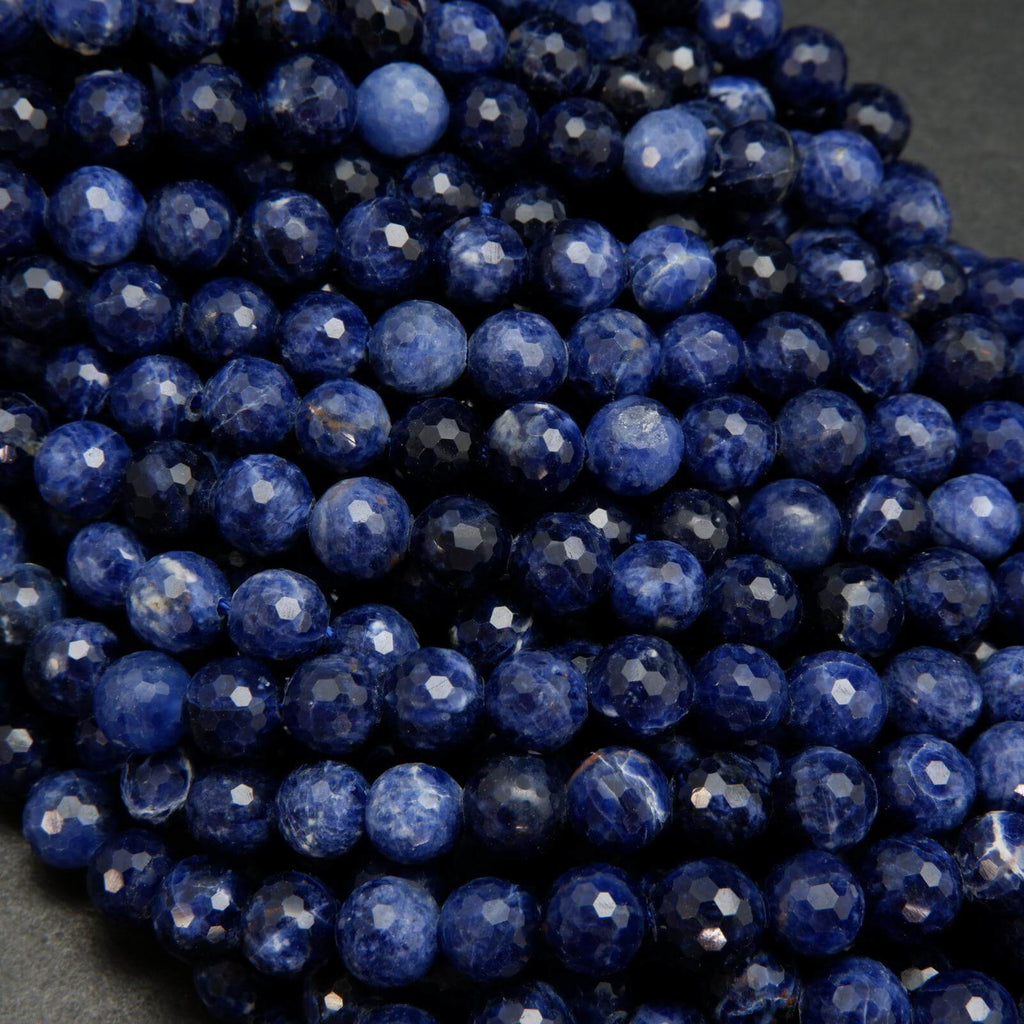 Blue sodalite beads.