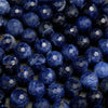 Blue sodalite beads.