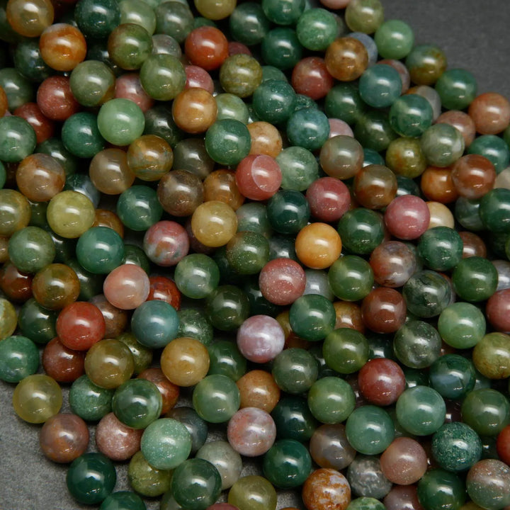 Indian agate and fancy jasper beads.