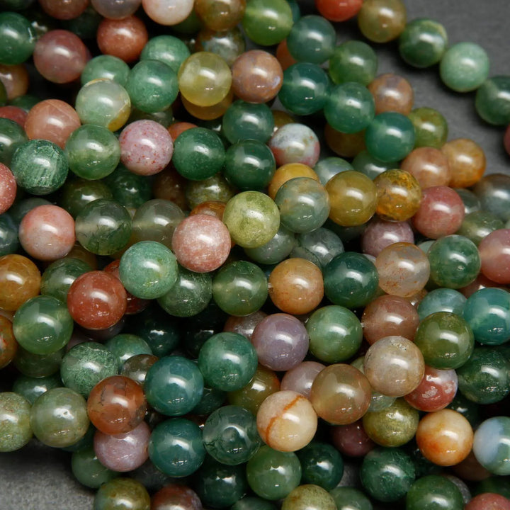 Indian agate and fancy jasper beads.