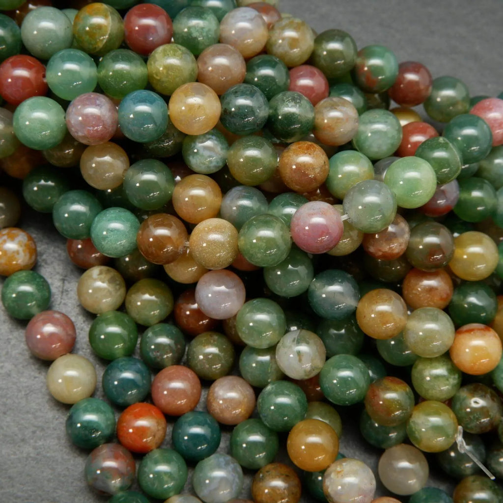 Indian agate and fancy jasper beads.