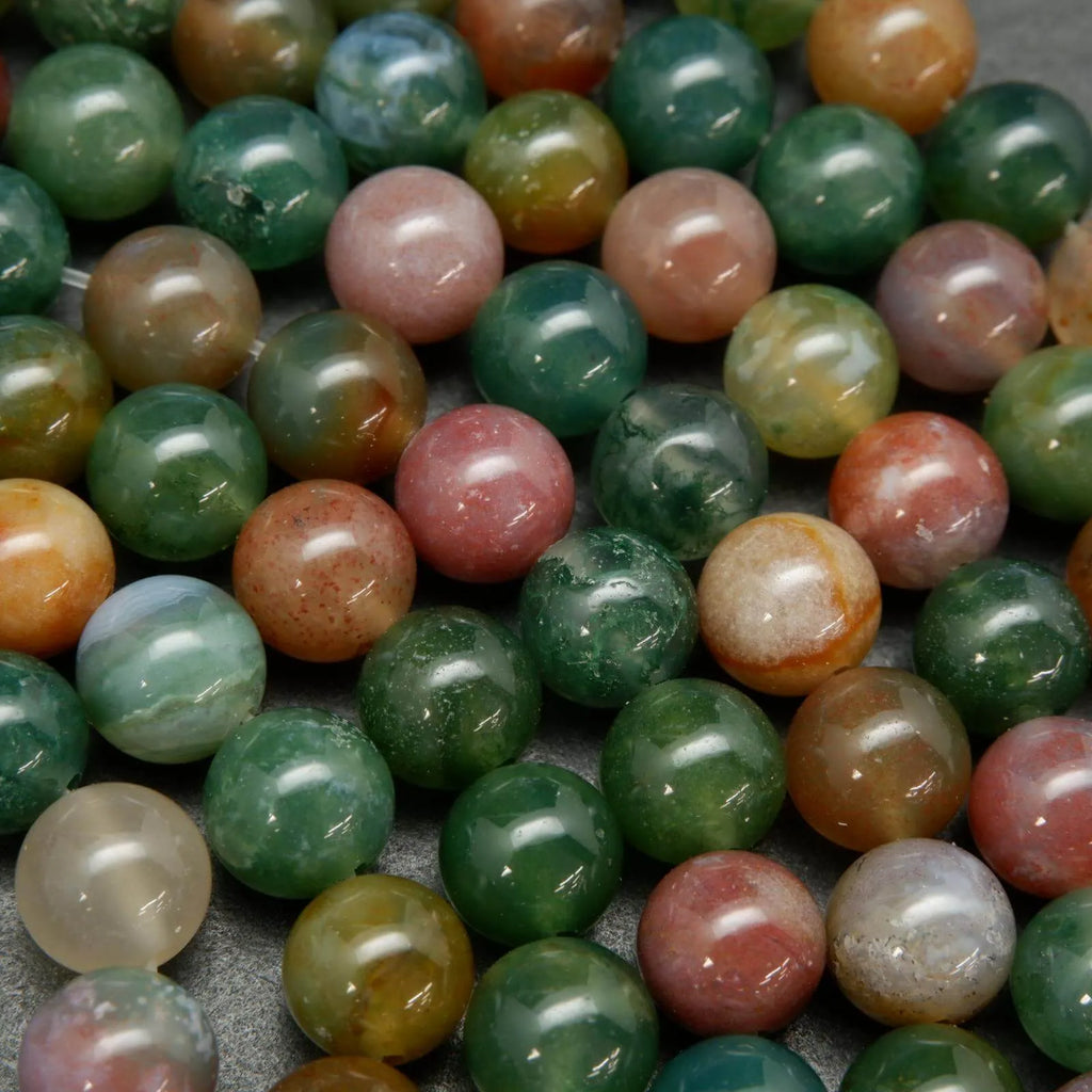 Indian agate and fancy jasper beads.