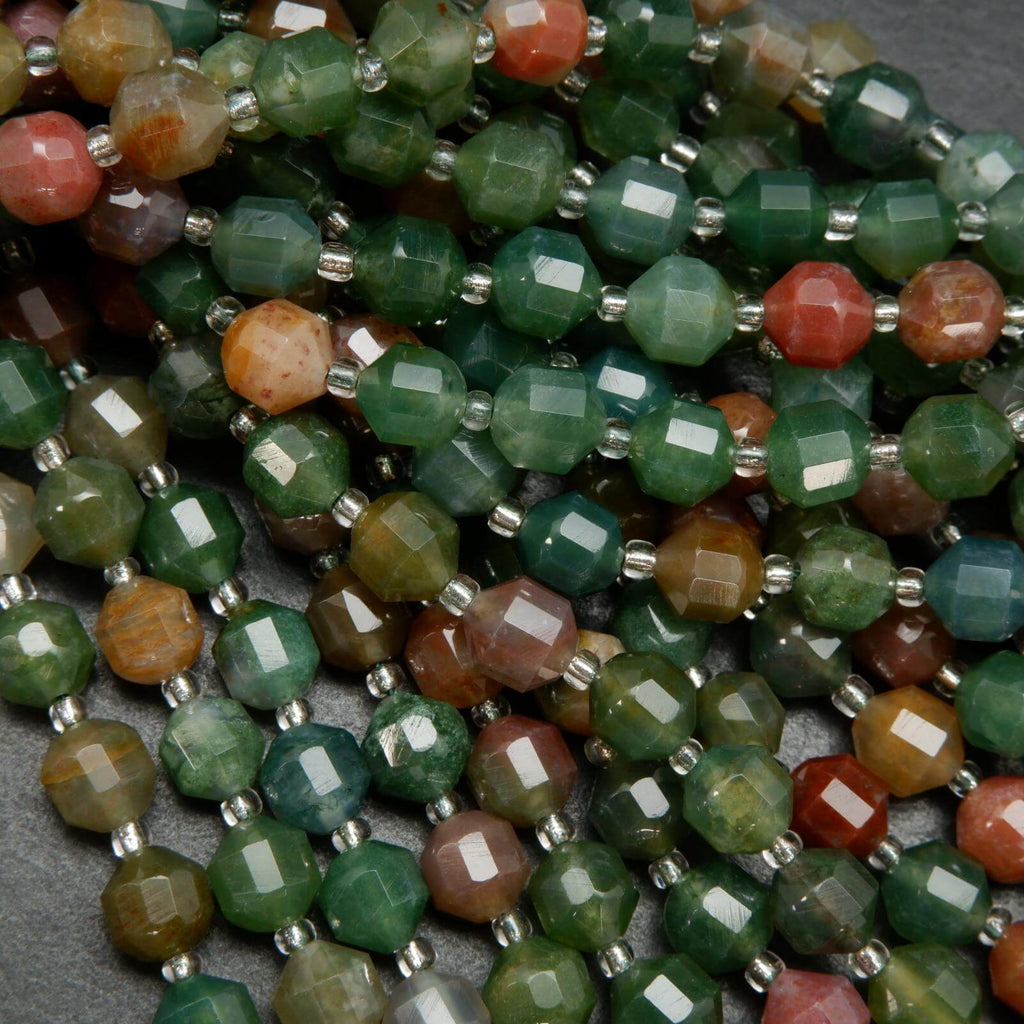 Fancy Jasper Energy Prism Beads.