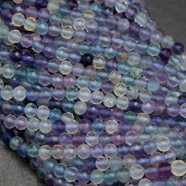Faceted Fluorite Beads.