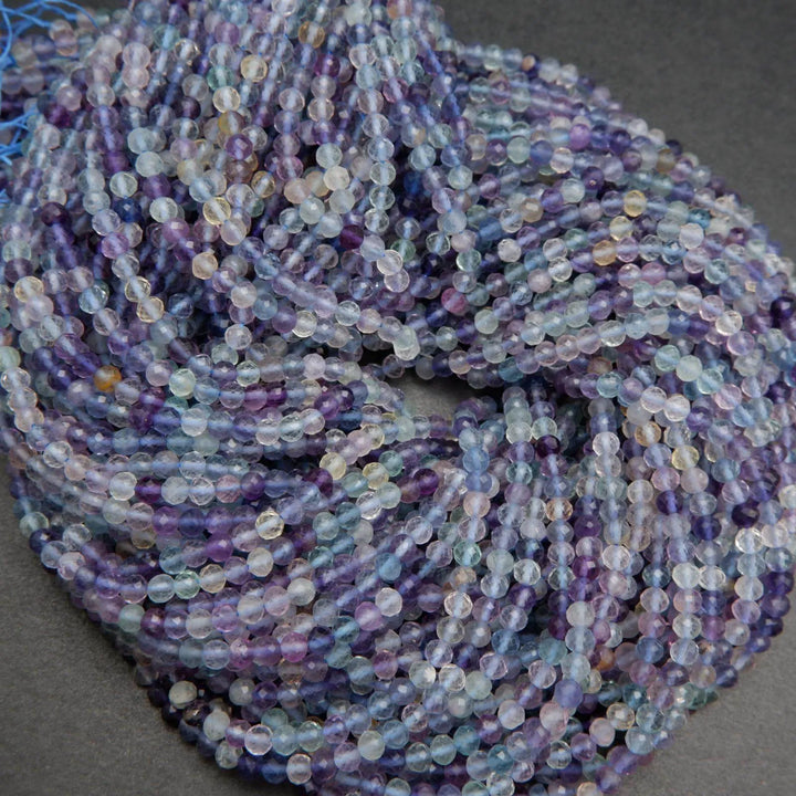 Faceted Fluorite Beads.