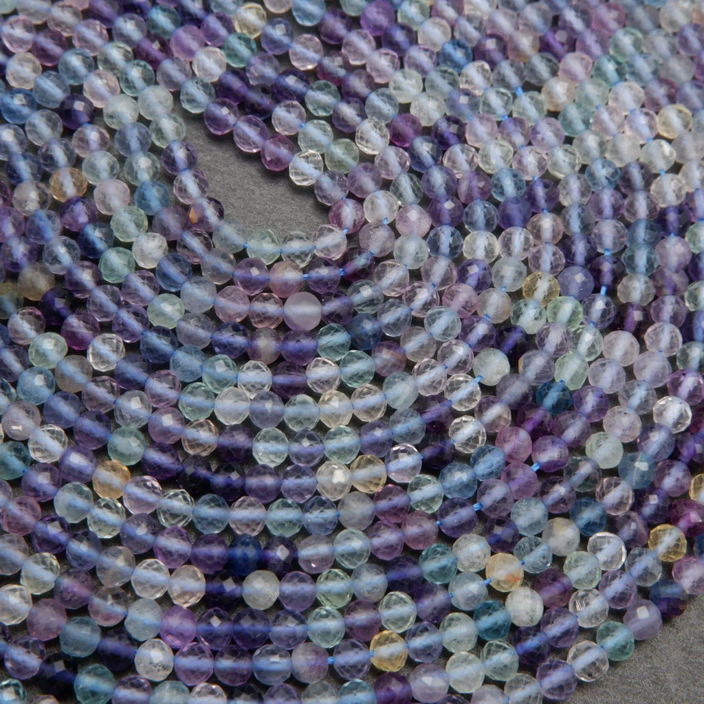 Faceted Fluorite Beads.