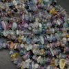 Multicolor fluorite beads.