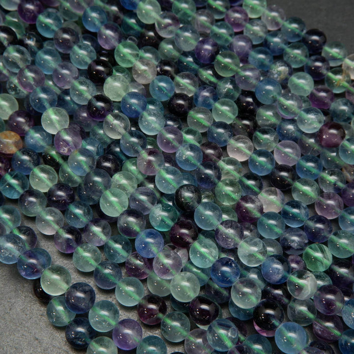 Multicolor Fluorite Beads.