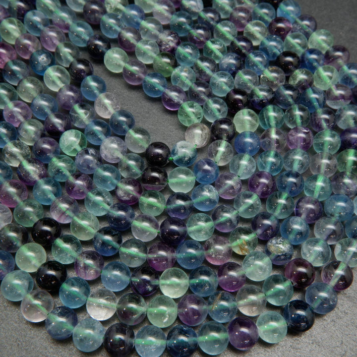 Multicolor Fluorite Beads.