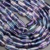 Oval Fluorite Beads.