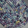 Translucent Multicolor Fluorite Beads.