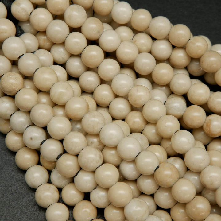 Fossil Jasper large hole beads.