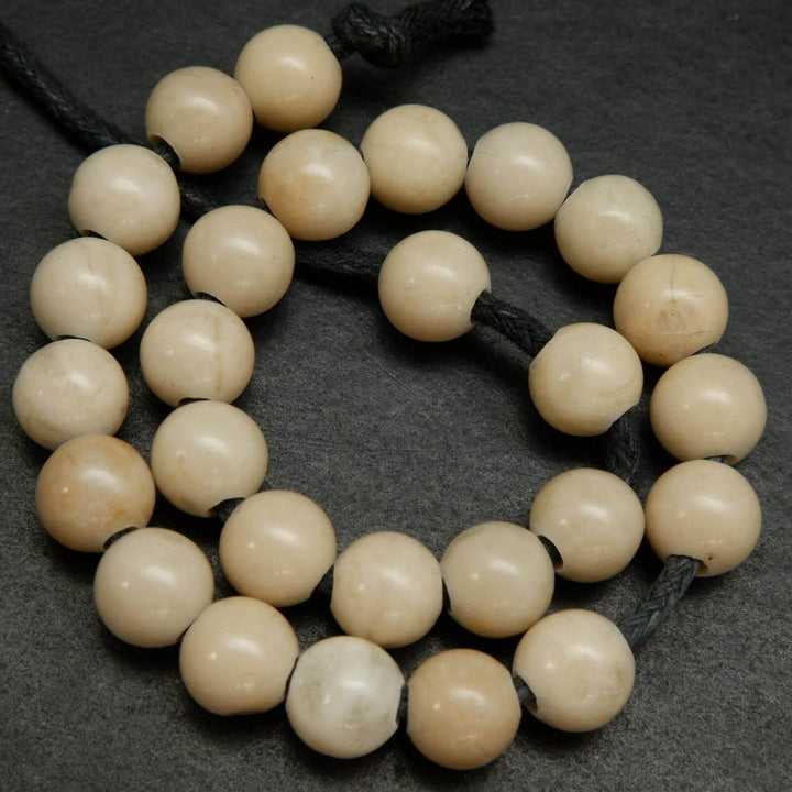 Fossil Jasper large hole beads.
