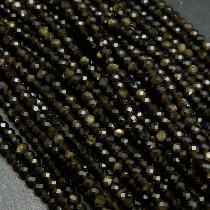 Golden Obsidian Beads.