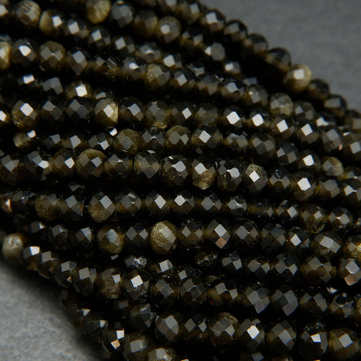 Golden Obsidian Beads.