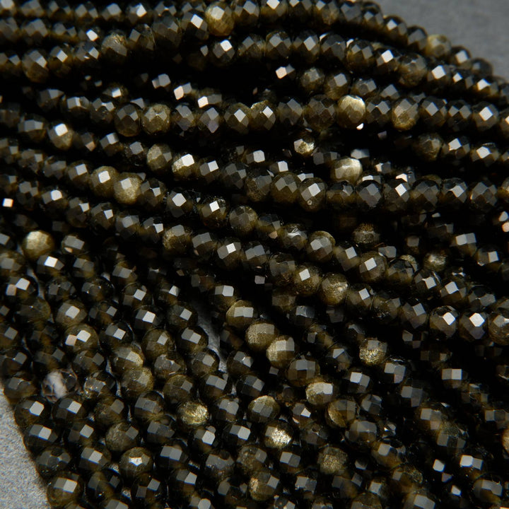 Golden Obsidian Beads.