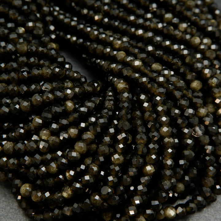 Golden Obsidian Beads.