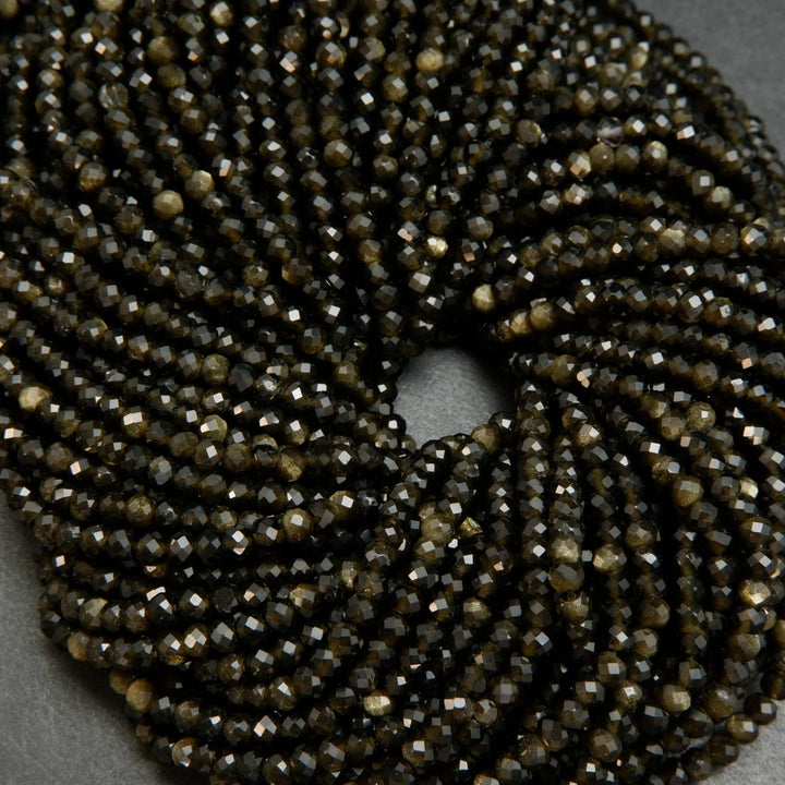 Golden Obsidian Beads.