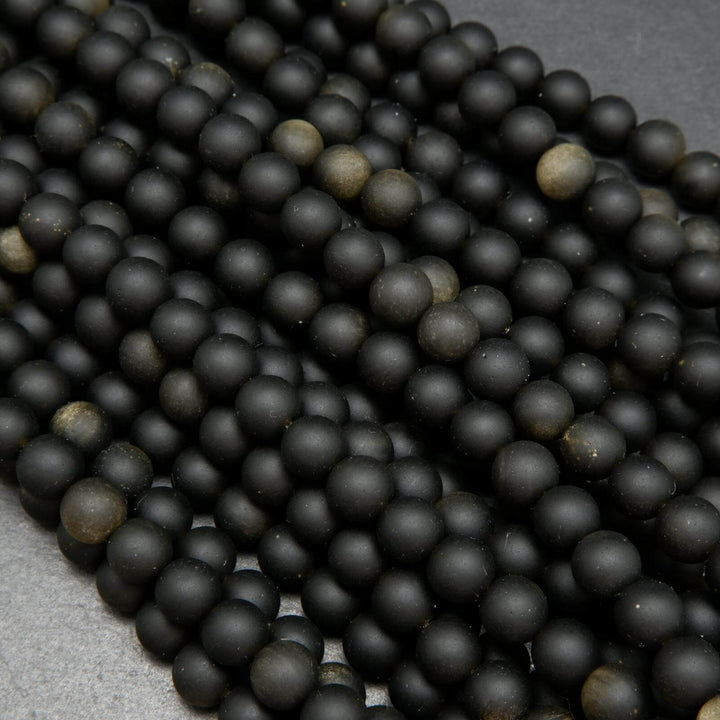 Golden Obsidian Beads.