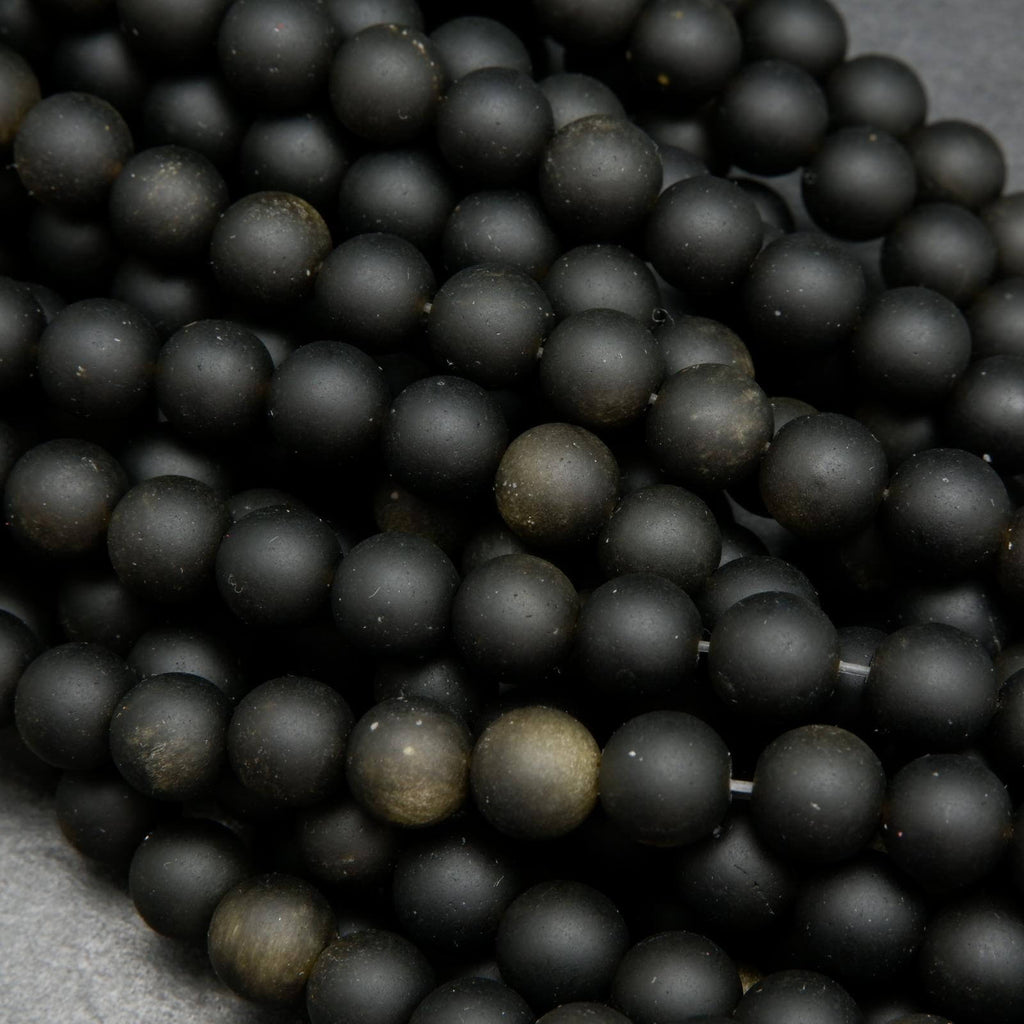 Golden Obsidian Beads.