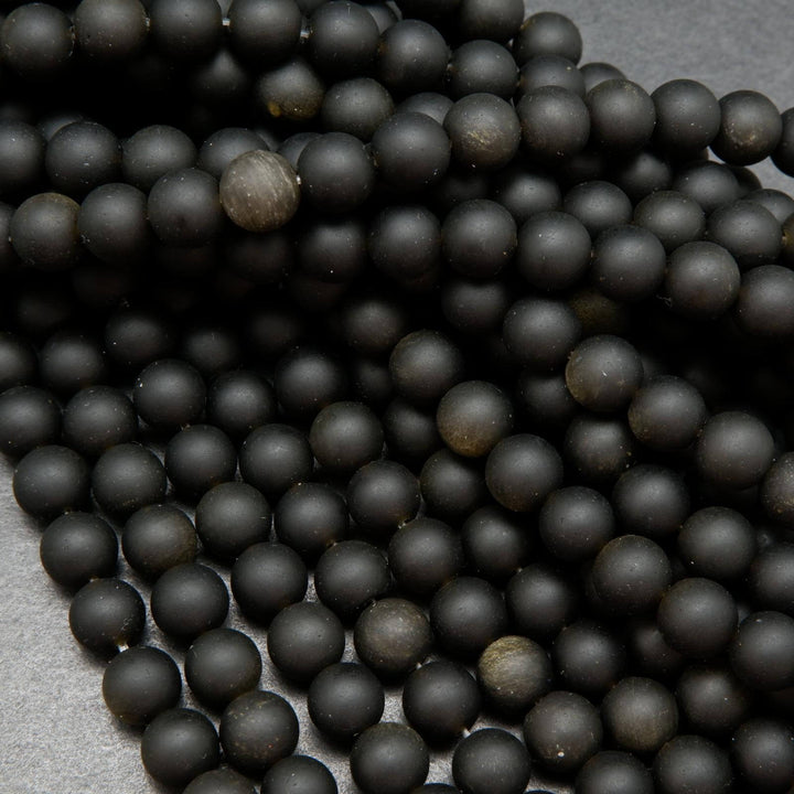 Golden Obsidian Beads.