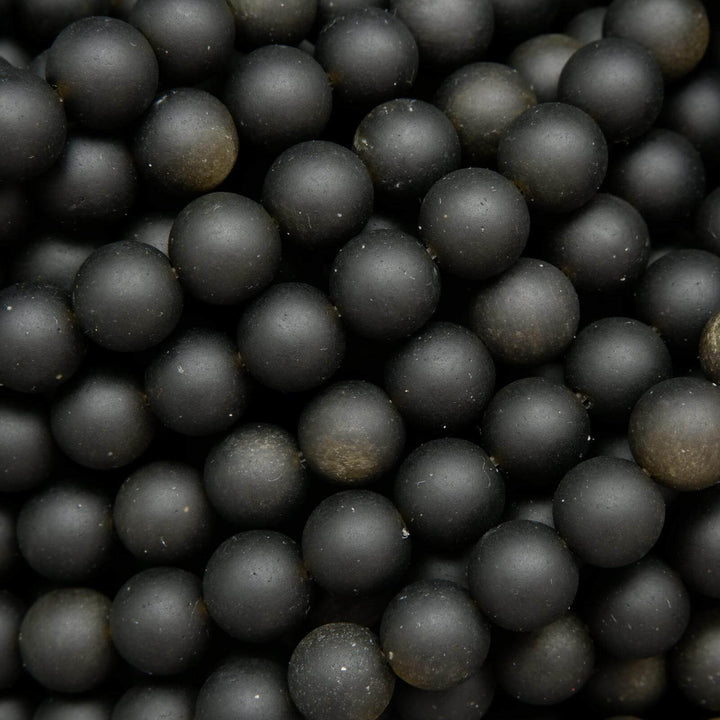 Golden Obsidian Beads.