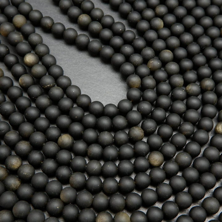Golden Obsidian Beads.