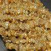 Golden Rutilated Chip Beads.